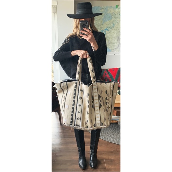 Nat the Label Handbags - Handmade Pendleton Southwestern Shopper Tote Bag